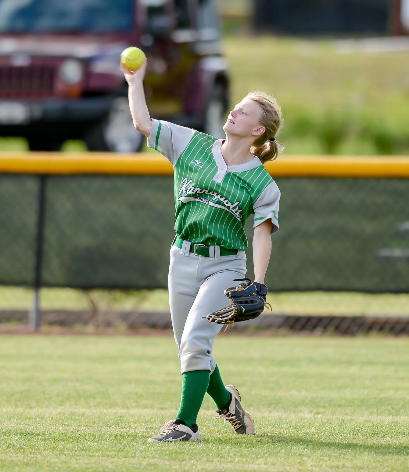 Friday night softball action